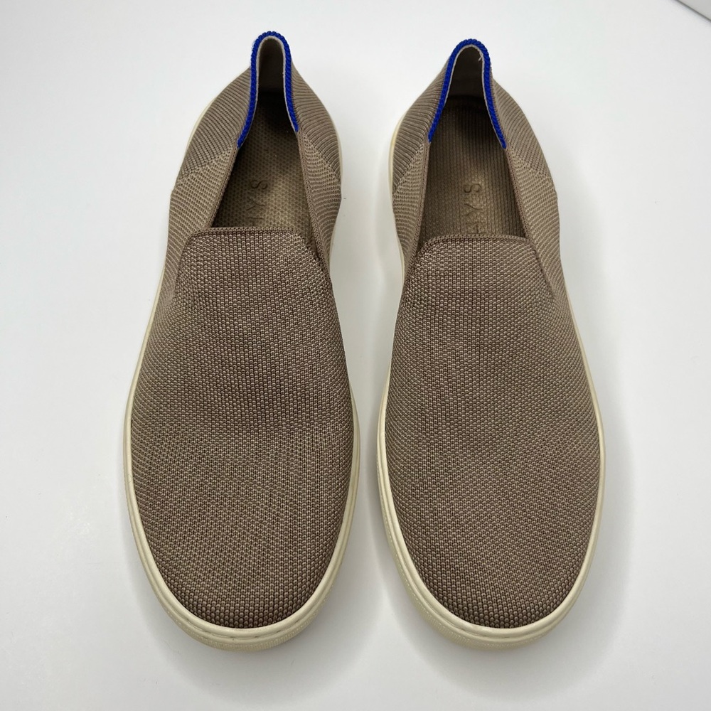 Rothy’s The Original Slip On Sneaker in Latte Brown Size 8